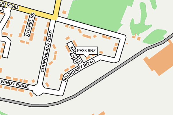 PE33 9NZ map - OS OpenMap – Local (Ordnance Survey) PE33 9NZ map - OS OpenMap – Local (Ordnance Survey)