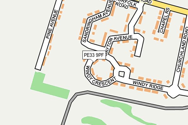 PE33 9PF map - OS OpenMap – Local (Ordnance Survey) PE33 9PF map - OS OpenMap – Local (Ordnance Survey)
