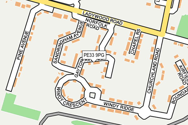 PE33 9PG map - OS OpenMap – Local (Ordnance Survey) PE33 9PG map - OS OpenMap – Local (Ordnance Survey)