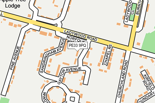 PE33 9PQ map - OS OpenMap – Local (Ordnance Survey) PE33 9PQ map - OS OpenMap – Local (Ordnance Survey)