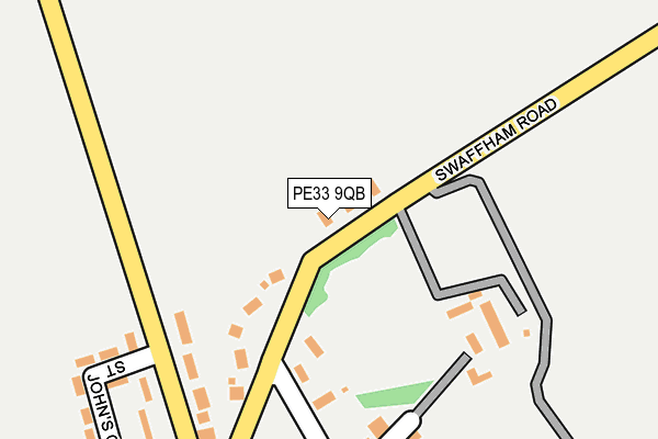PE33 9QB map - OS OpenMap – Local (Ordnance Survey) PE33 9QB map - OS OpenMap – Local (Ordnance Survey)