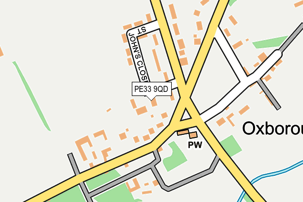 PE33 9QD map - OS OpenMap – Local (Ordnance Survey) PE33 9QD map - OS OpenMap – Local (Ordnance Survey)