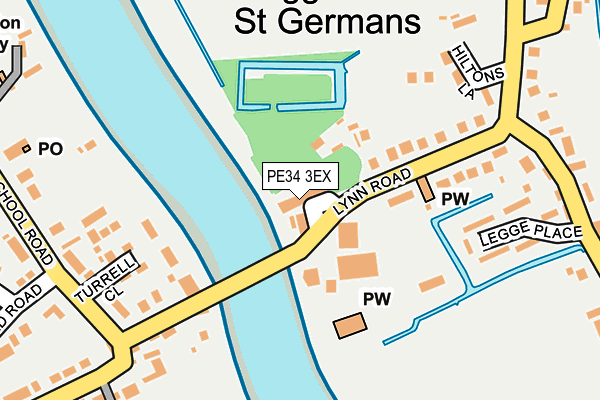 PE34 3EX map - OS OpenMap – Local (Ordnance Survey) PE34 3EX map - OS OpenMap – Local (Ordnance Survey)