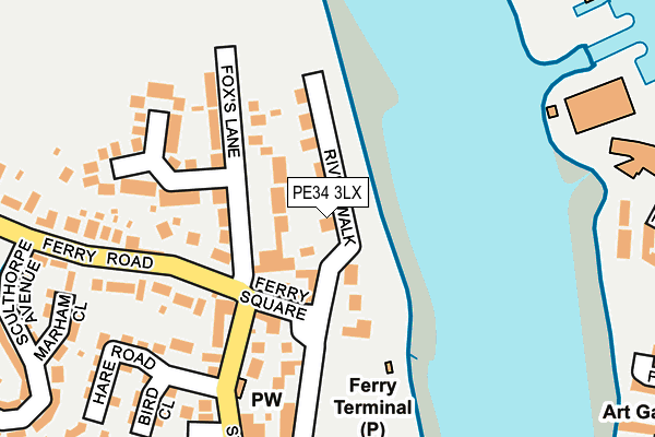 PE34 3LX map - OS OpenMap – Local (Ordnance Survey) PE34 3LX map - OS OpenMap – Local (Ordnance Survey)