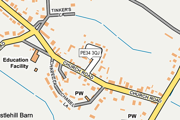 PE34 3QJ map - OS OpenMap – Local (Ordnance Survey) PE34 3QJ map - OS OpenMap – Local (Ordnance Survey)