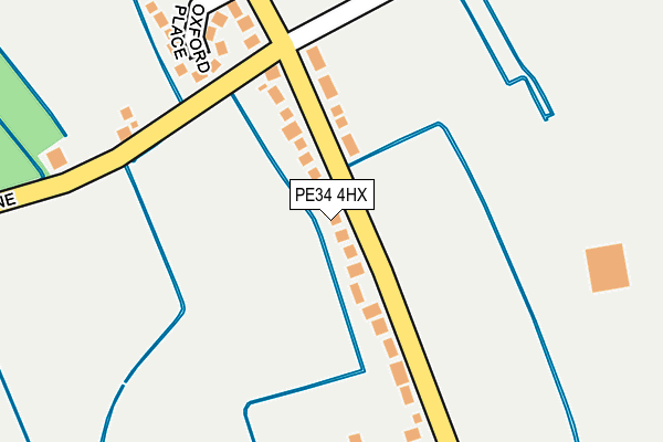 PE34 4HX map - OS OpenMap – Local (Ordnance Survey) PE34 4HX map - OS OpenMap – Local (Ordnance Survey)