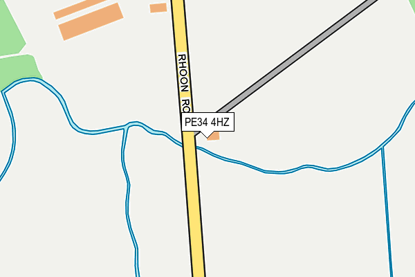 PE34 4HZ map - OS OpenMap – Local (Ordnance Survey)