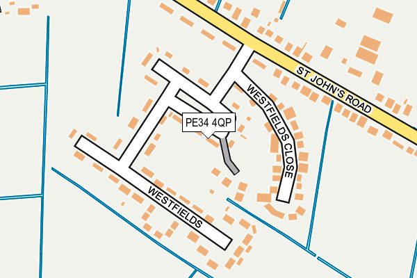 PE34 4QP map - OS OpenMap – Local (Ordnance Survey) PE34 4QP map - OS OpenMap – Local (Ordnance Survey)