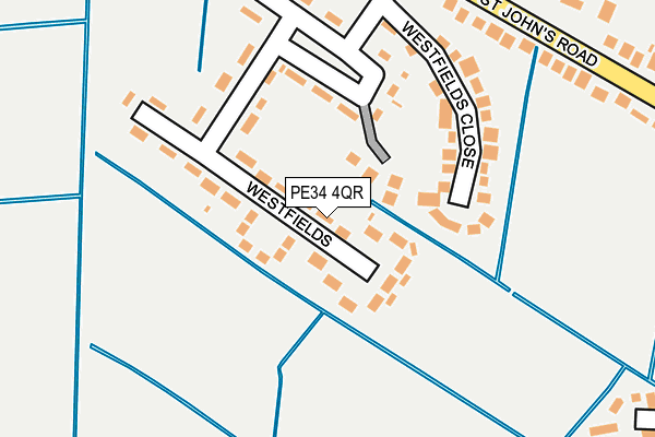 PE34 4QR map - OS OpenMap – Local (Ordnance Survey) PE34 4QR map - OS OpenMap – Local (Ordnance Survey)