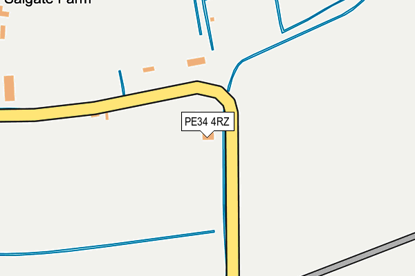 PE34 4RZ map - OS OpenMap – Local (Ordnance Survey) PE34 4RZ map - OS OpenMap – Local (Ordnance Survey)
