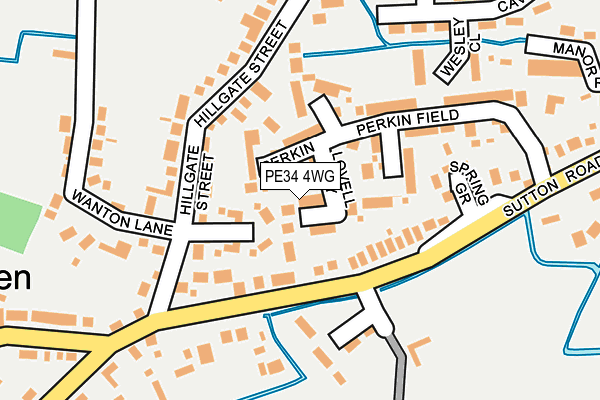 PE34 4WG map - OS OpenMap – Local (Ordnance Survey) PE34 4WG map - OS OpenMap – Local (Ordnance Survey)