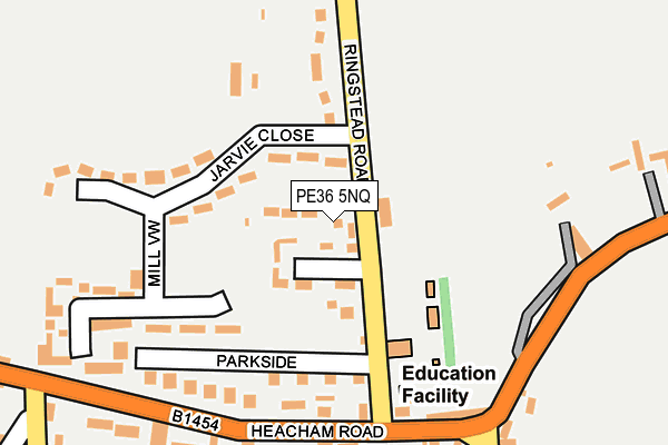 PE36 5NQ map - OS OpenMap – Local (Ordnance Survey) PE36 5NQ map - OS OpenMap – Local (Ordnance Survey)