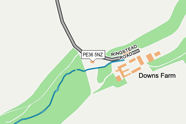 PE36 5NZ map - OS OpenMap – Local (Ordnance Survey) PE36 5NZ map - OS OpenMap – Local (Ordnance Survey)