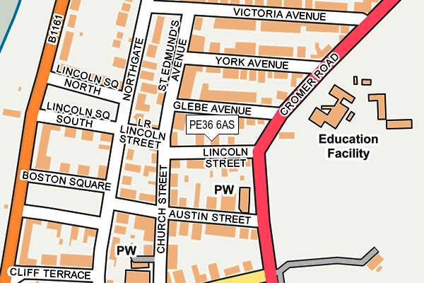 PE36 6AS map - OS OpenMap – Local (Ordnance Survey) PE36 6AS map - OS OpenMap – Local (Ordnance Survey)