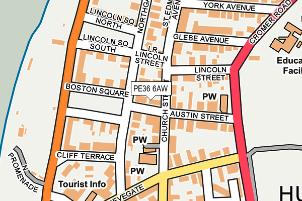 PE36 6AW map - OS OpenMap – Local (Ordnance Survey) PE36 6AW map - OS OpenMap – Local (Ordnance Survey)