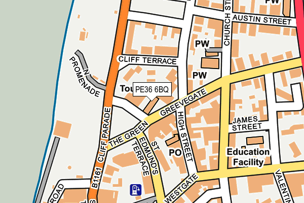 PE36 6BQ map - OS OpenMap – Local (Ordnance Survey) PE36 6BQ map - OS OpenMap – Local (Ordnance Survey)
