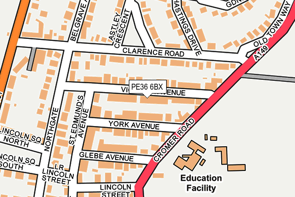 PE36 6BX map - OS OpenMap – Local (Ordnance Survey) PE36 6BX map - OS OpenMap – Local (Ordnance Survey)