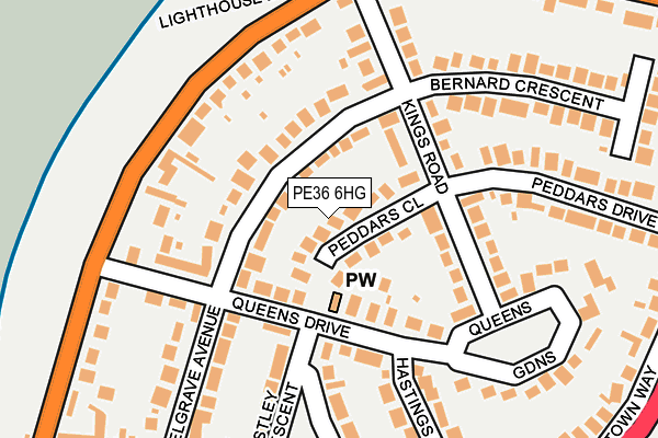 PE36 6HG map - OS OpenMap – Local (Ordnance Survey) PE36 6HG map - OS OpenMap – Local (Ordnance Survey)