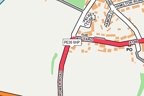 PE36 6HP map - OS OpenMap – Local (Ordnance Survey) PE36 6HP map - OS OpenMap – Local (Ordnance Survey)