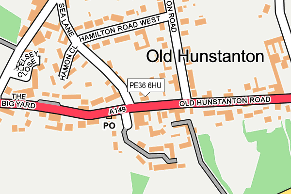 PE36 6HU map - OS OpenMap – Local (Ordnance Survey) PE36 6HU map - OS OpenMap – Local (Ordnance Survey)