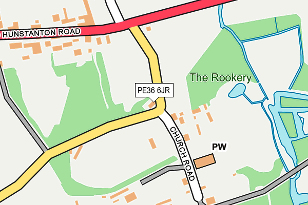 PE36 6JR map - OS OpenMap – Local (Ordnance Survey) PE36 6JR map - OS OpenMap – Local (Ordnance Survey)
