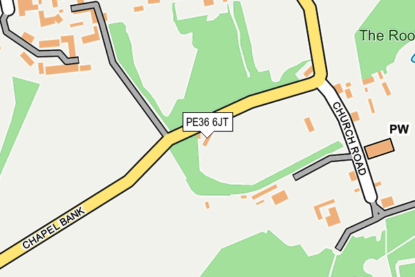 PE36 6JT map - OS OpenMap – Local (Ordnance Survey) PE36 6JT map - OS OpenMap – Local (Ordnance Survey)
