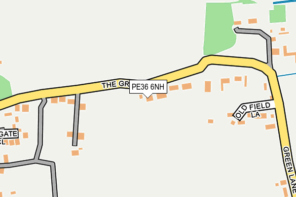 PE36 6NH map - OS OpenMap – Local (Ordnance Survey) PE36 6NH map - OS OpenMap – Local (Ordnance Survey)