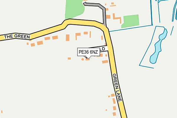 PE36 6NZ map - OS OpenMap – Local (Ordnance Survey) PE36 6NZ map - OS OpenMap – Local (Ordnance Survey)