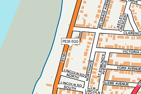PE36 6QG map - OS OpenMap – Local (Ordnance Survey) PE36 6QG map - OS OpenMap – Local (Ordnance Survey)