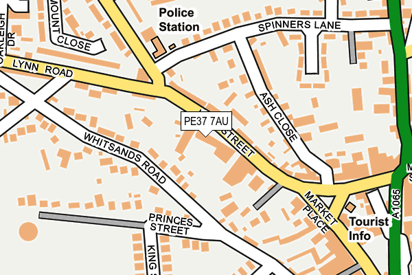 PE37 7AU map - OS OpenMap – Local (Ordnance Survey) PE37 7AU map - OS OpenMap – Local (Ordnance Survey)