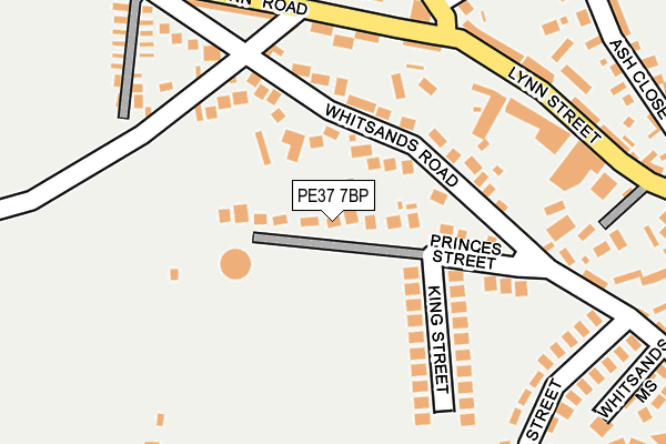 PE37 7BP map - OS OpenMap – Local (Ordnance Survey) PE37 7BP map - OS OpenMap – Local (Ordnance Survey)