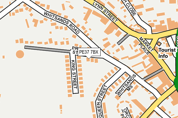 PE37 7BX map - OS OpenMap – Local (Ordnance Survey) PE37 7BX map - OS OpenMap – Local (Ordnance Survey)