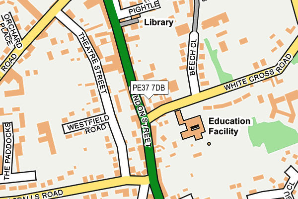 PE37 7DB map - OS OpenMap – Local (Ordnance Survey) PE37 7DB map - OS OpenMap – Local (Ordnance Survey)