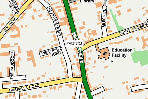 PE37 7DJ map - OS OpenMap – Local (Ordnance Survey) PE37 7DJ map - OS OpenMap – Local (Ordnance Survey)