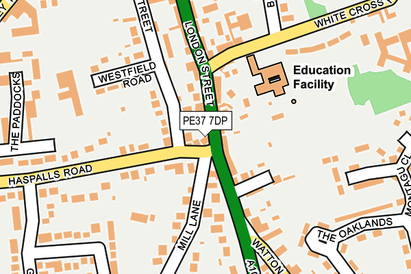PE37 7DP map - OS OpenMap – Local (Ordnance Survey) PE37 7DP map - OS OpenMap – Local (Ordnance Survey)