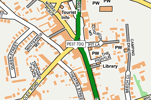 PE37 7DQ map - OS OpenMap – Local (Ordnance Survey) PE37 7DQ map - OS OpenMap – Local (Ordnance Survey)