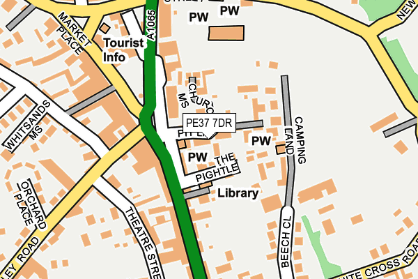 PE37 7DR map - OS OpenMap – Local (Ordnance Survey) PE37 7DR map - OS OpenMap – Local (Ordnance Survey)
