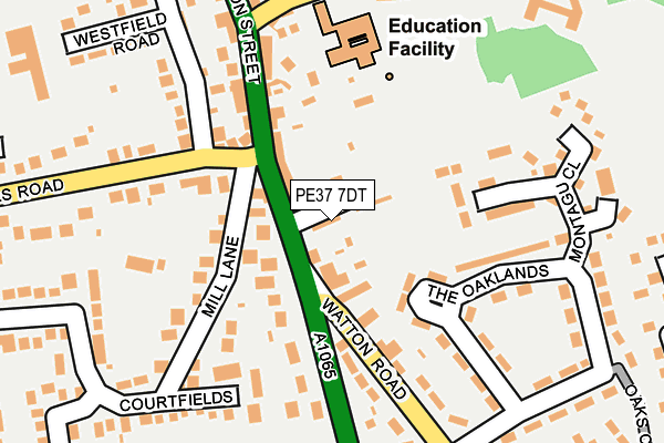 PE37 7DT map - OS OpenMap – Local (Ordnance Survey) PE37 7DT map - OS OpenMap – Local (Ordnance Survey)
