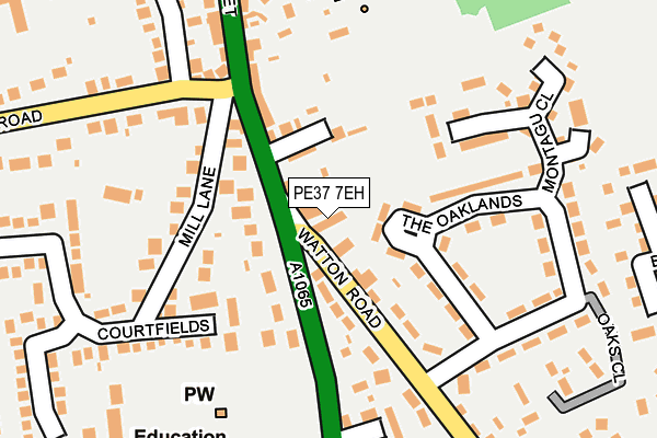 PE37 7EH map - OS OpenMap – Local (Ordnance Survey) PE37 7EH map - OS OpenMap – Local (Ordnance Survey)