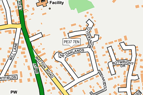 PE37 7EN map - OS OpenMap – Local (Ordnance Survey) PE37 7EN map - OS OpenMap – Local (Ordnance Survey)