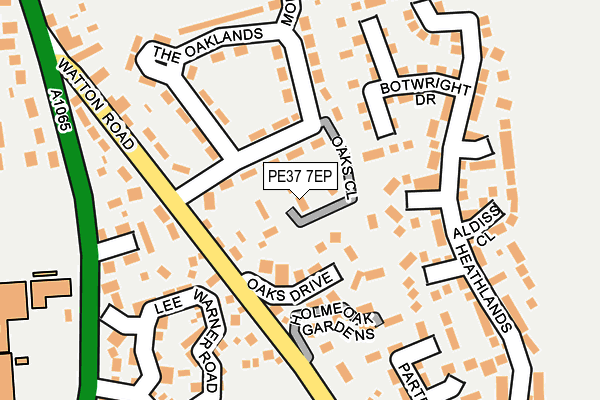 PE37 7EP map - OS OpenMap – Local (Ordnance Survey) PE37 7EP map - OS OpenMap – Local (Ordnance Survey)