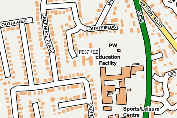 PE37 7EZ map - OS OpenMap – Local (Ordnance Survey) PE37 7EZ map - OS OpenMap – Local (Ordnance Survey)