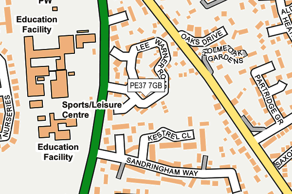 PE37 7GB map - OS OpenMap – Local (Ordnance Survey) PE37 7GB map - OS OpenMap – Local (Ordnance Survey)