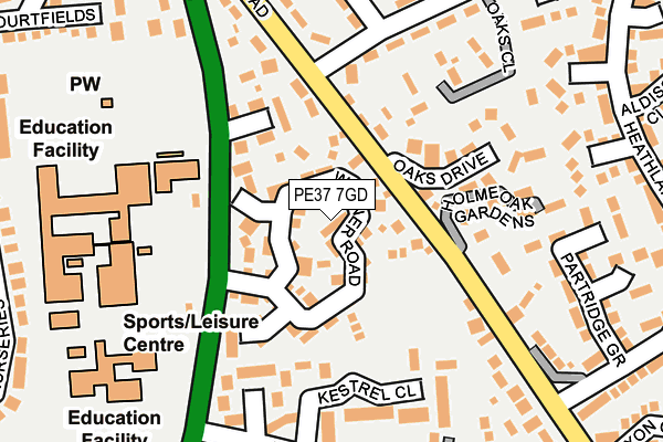 PE37 7GD map - OS OpenMap – Local (Ordnance Survey) PE37 7GD map - OS OpenMap – Local (Ordnance Survey)