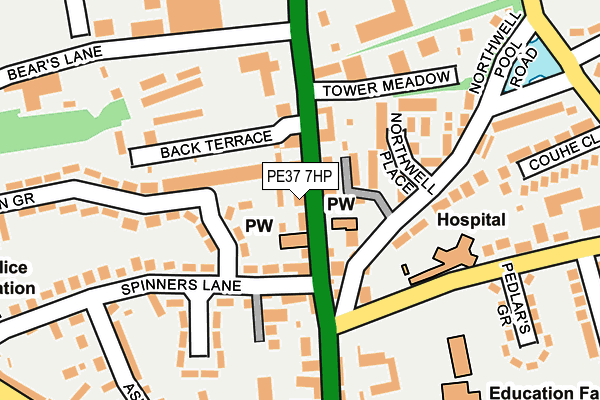 PE37 7HP map - OS OpenMap – Local (Ordnance Survey) PE37 7HP map - OS OpenMap – Local (Ordnance Survey)