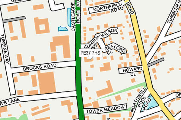 PE37 7HS map - OS OpenMap – Local (Ordnance Survey) PE37 7HS map - OS OpenMap – Local (Ordnance Survey)