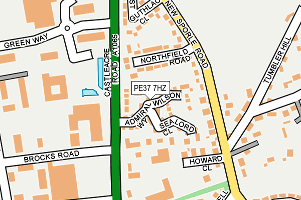 PE37 7HZ map - OS OpenMap – Local (Ordnance Survey) PE37 7HZ map - OS OpenMap – Local (Ordnance Survey)