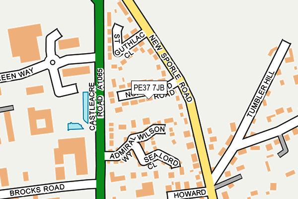 PE37 7JB map - OS OpenMap – Local (Ordnance Survey) PE37 7JB map - OS OpenMap – Local (Ordnance Survey)