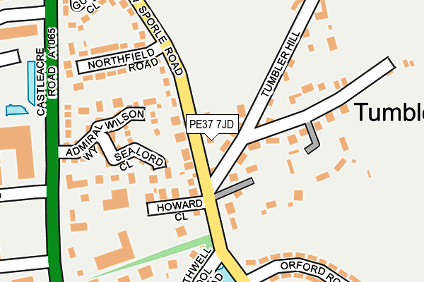 PE37 7JD map - OS OpenMap – Local (Ordnance Survey) PE37 7JD map - OS OpenMap – Local (Ordnance Survey)