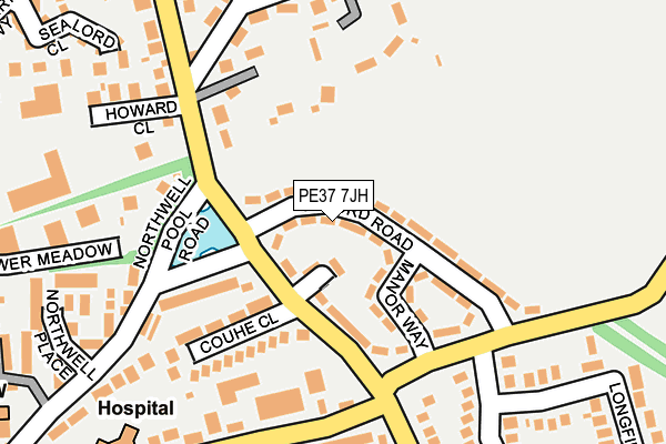 PE37 7JH map - OS OpenMap – Local (Ordnance Survey) PE37 7JH map - OS OpenMap – Local (Ordnance Survey)